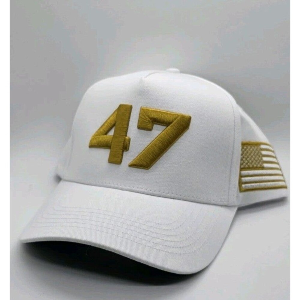 Authentic Limited Charlie Kirk Hat Gold  47 Trump Turning Point USA Ships ASAP